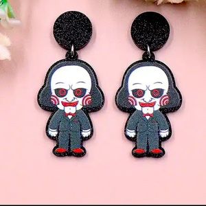 New Halloween Ghost Earrings Cute Acrylic Handmade Jewelry